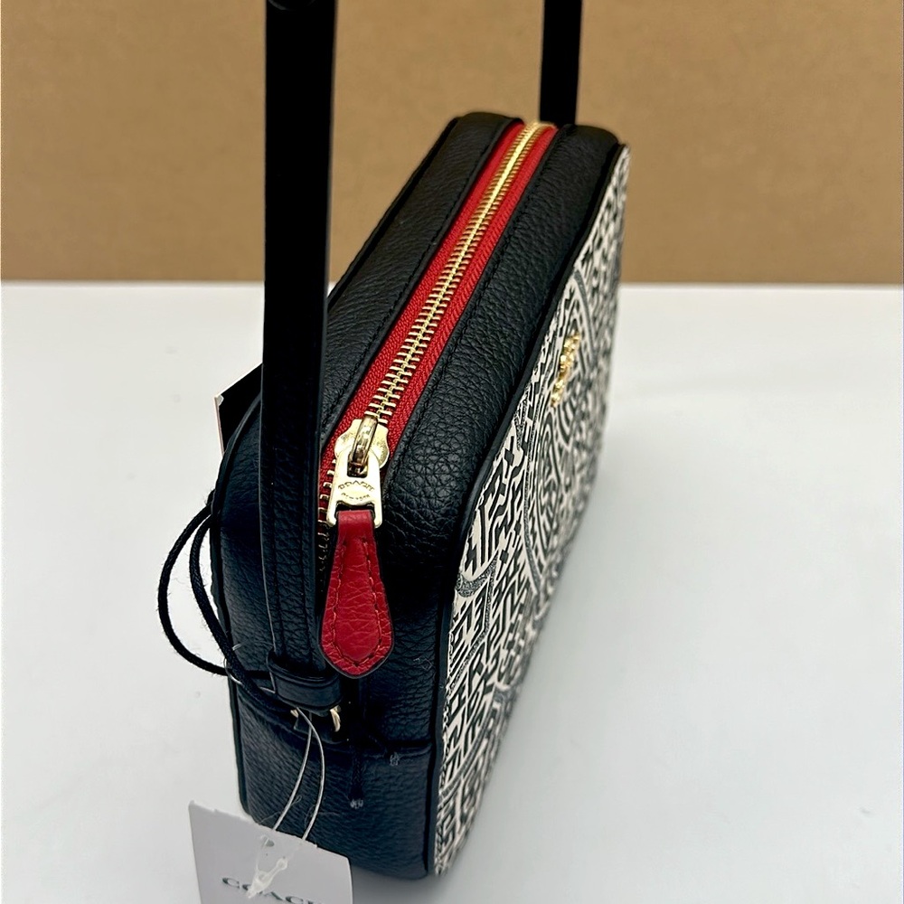 COACH Disney Mickey Mouse x Keith Haring Mini Leather Camera Bag - Picture 8 of 16